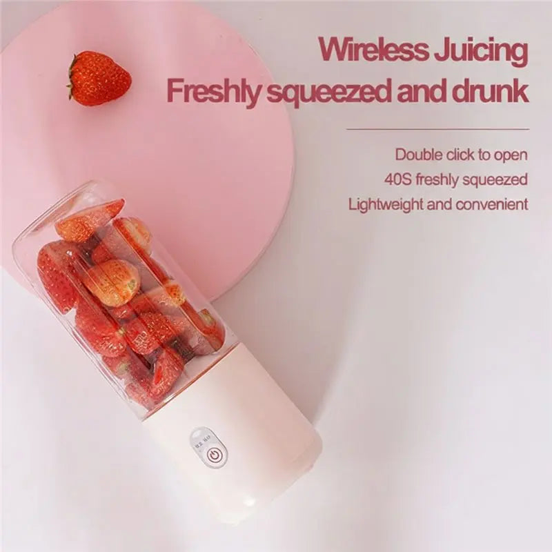 USB Rechargeable Portable Blender — 500ml Fresh Juice Mixer