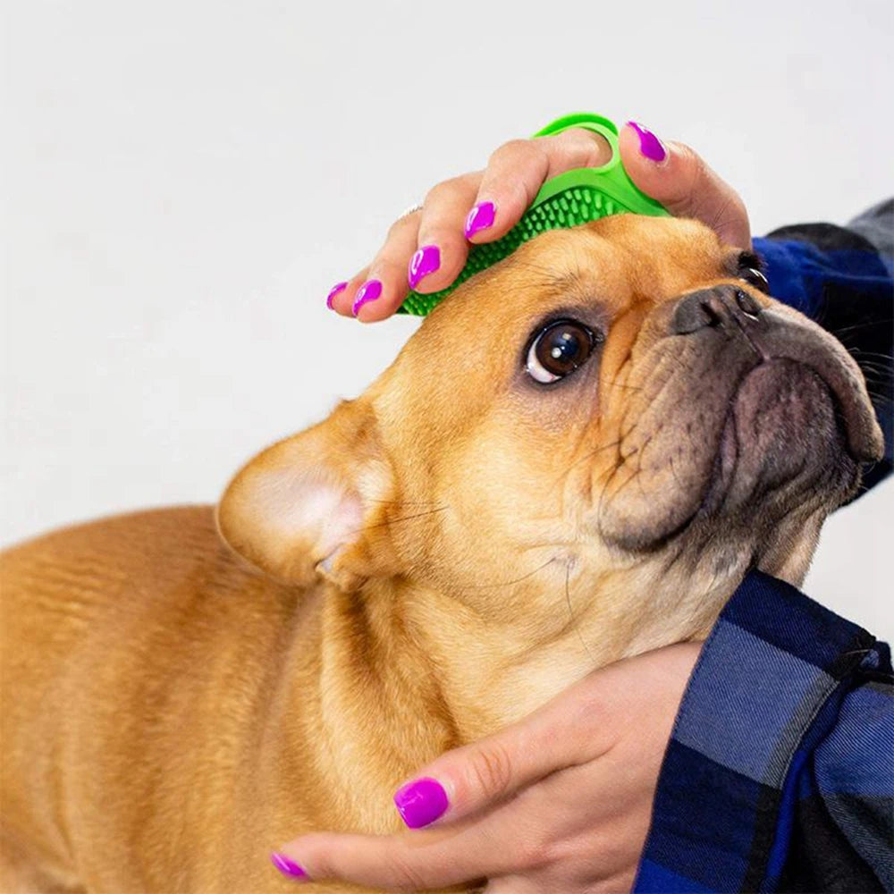 Pet Cleaning Brush — Soft Silicone Massage Glove for Dogs & Cats