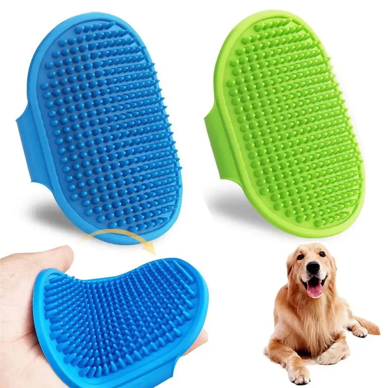 Pet Cleaning Brush — Soft Silicone Massage Glove for Dogs & Cats