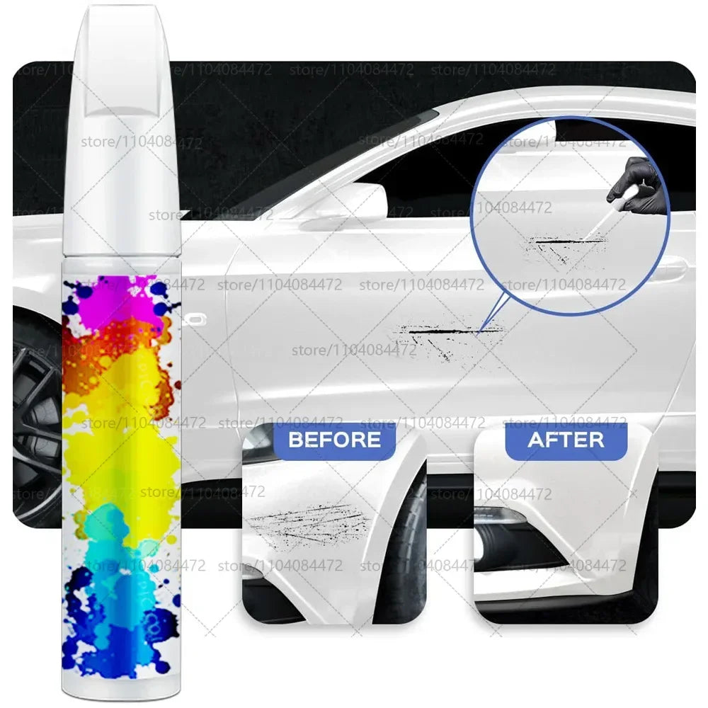 Car Paint Repair Pen For 2001-2025 Mitsubishi Outlander Paint Scratch Repair Accessories 4PCS Black P62 White W13 Blue D14 Gray