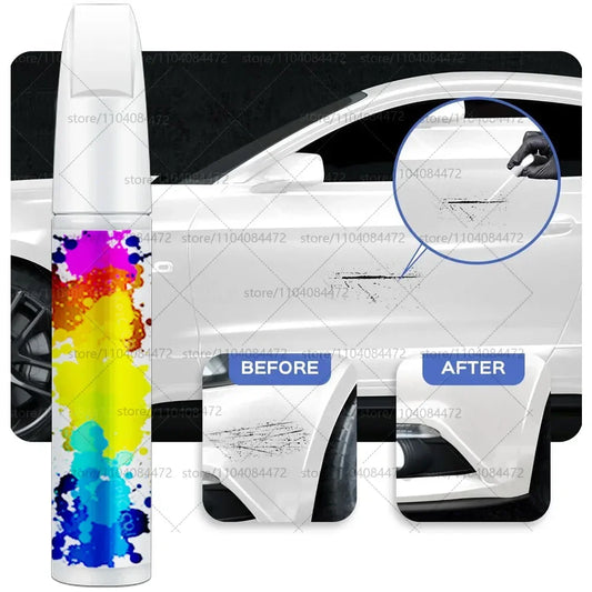 Car Paint Repair Pen For 2001-2025 Mitsubishi Outlander Paint Scratch Repair Accessories 4PCS Black P62 White W13 Blue D14 Gray