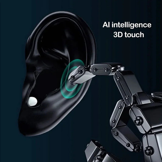 AideeMaster Invisible Earphones Mini Headphones Bluetooth TWS Wireless Touch Game In-Ear Earbuds Noise Reduction Sports Headset