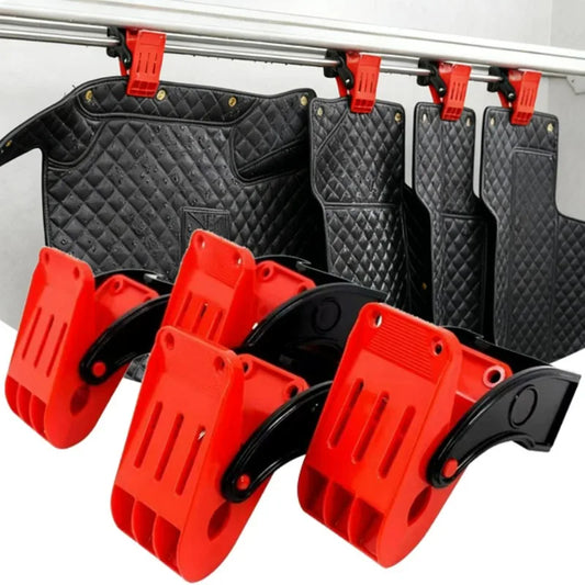 Car Cleaning Floor Mat Clips Car Accessories Carpet Wash Clamp Multifunctional Yoga Mat Clip Tools Cleaning Hooks