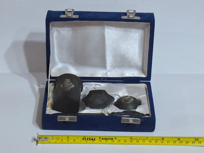 Artisan Executive Gift Set – Hand-Etched Burnished Stone