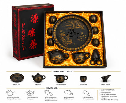 Chinese Kung Fu Tea Set — Vintage Style