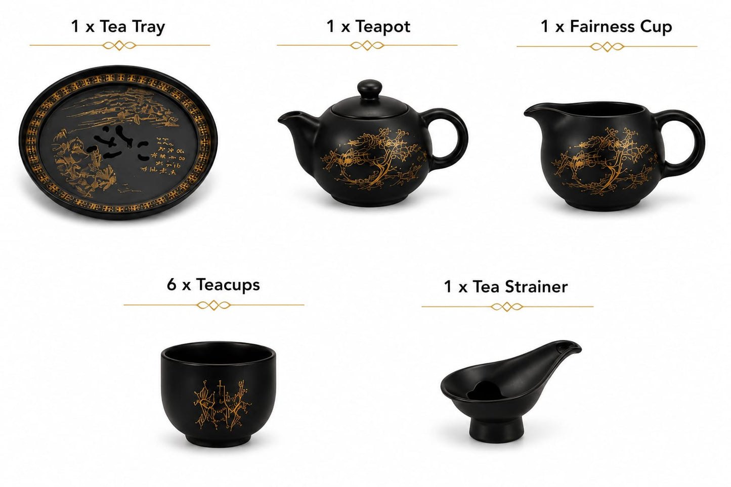 Chinese Kung Fu Tea Set — Vintage Style