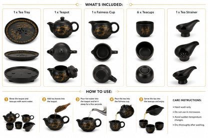 Chinese Kung Fu Tea Set — Vintage Style